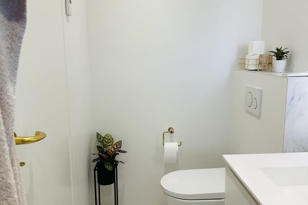 Nyrenoveret badeværelse